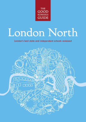 The blue front cover of 'The Good Schools Guide London North' 8th edition